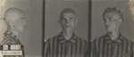 Lagerfoto von Czeslaw Markiewicz - Schlosser aus Radom, der aus unbekannten Gründen zusammen mit seinem Bruder Grzegorz und seinem Verwandten Tadeusz Miernik verhaftet und in das Konzentrationslager Auschwitz (Lagernummer 10546)
